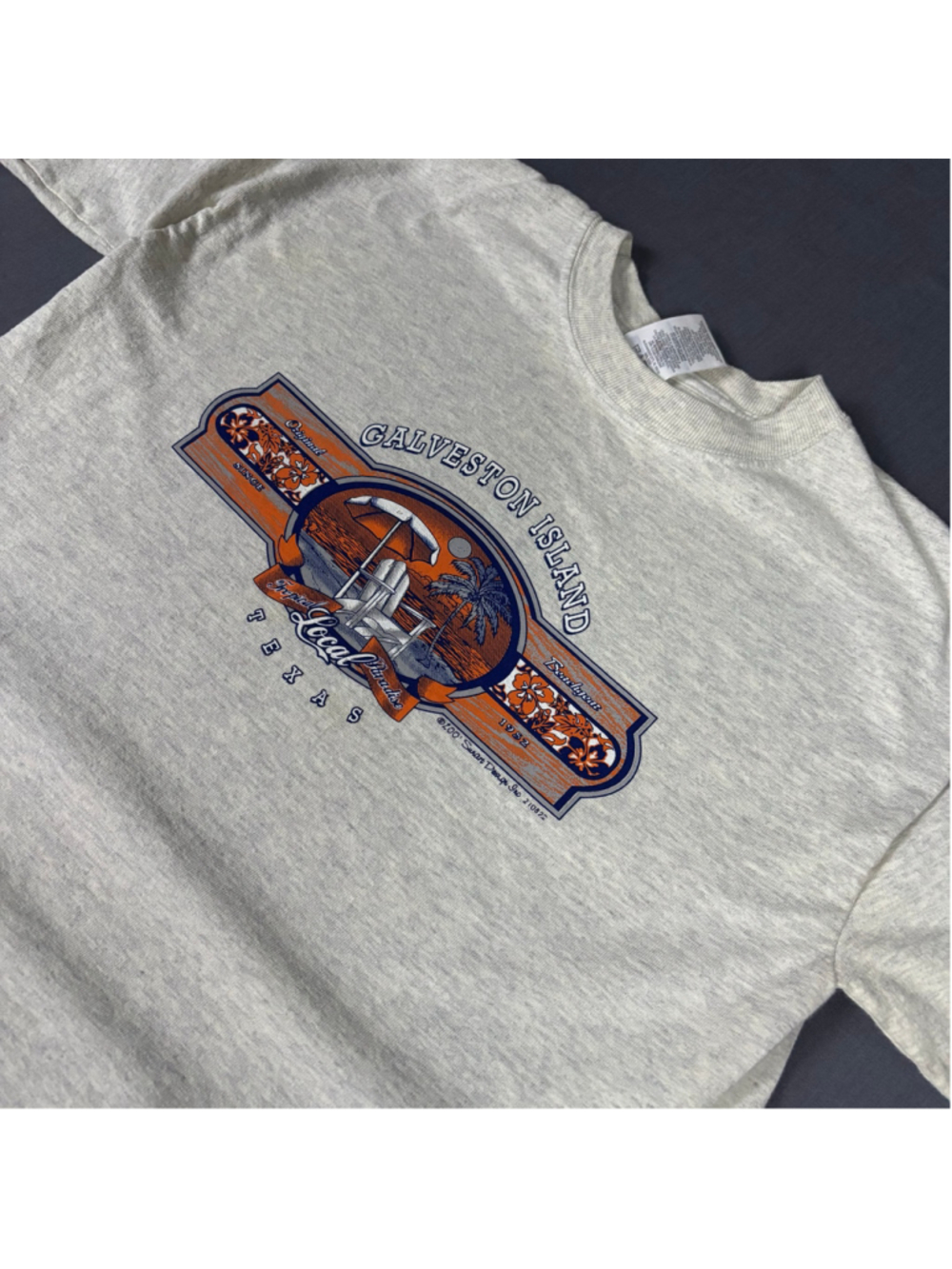 Jerzees Galveston Island Texas Graphic Tee Medium